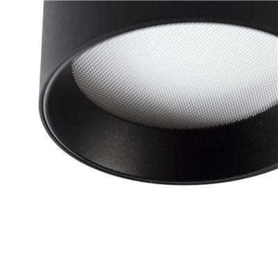 Plafón Led 8W 2700K 420Lm FARO Barcelona 68616 MIZU 90 Negro