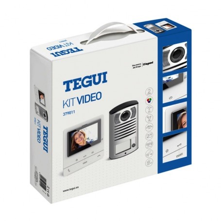 Kit Videoportero superficie 2 hilos Tegui Linea 2000 con monitor CLASSE100V16B Basico 379011