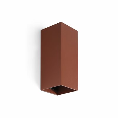 Aplique pared 2xGU10 FARO Barcelona 40549 LUNE SQ 2L Terracota