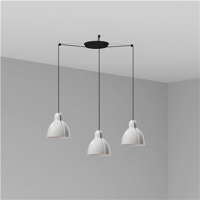 Lámpara combinada colgante FARO Barcelona 64255-111-3L VENICE 160 Blanco