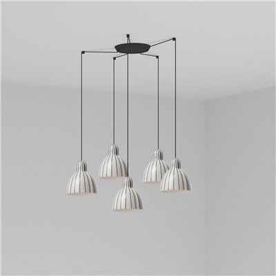 Lámpara combinada colgante FARO Barcelona 64255-114-5L VENICE 160 a Rayas