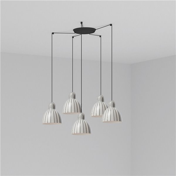 Lámpara combinada colgante FARO Barcelona 64255-114-5L VENICE 160 a Rayas