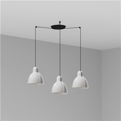 Lámpara combinada colgante FARO Barcelona 64255-124-3L VENICE 200 Blanco