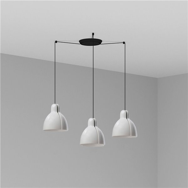Lámpara combinada colgante FARO Barcelona 64255-124-3L VENICE 200 Blanco