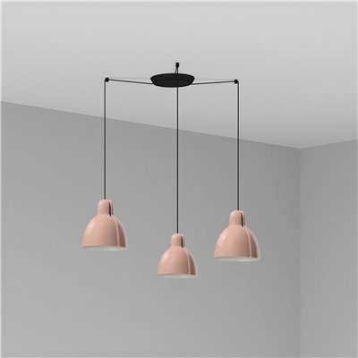 Lámpara combinada colgante FARO Barcelona 64255-126-3L VENICE 200 Rosa