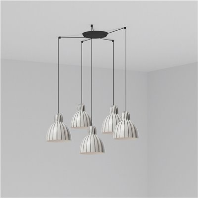 Lámpara combinada colgante FARO Barcelona 64255-127-5L VENICE 200 A rayas
