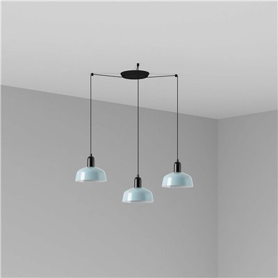 Lámpara combinada colgante FARO 20340-142-3L TATAWIN Metal S Gris azulado