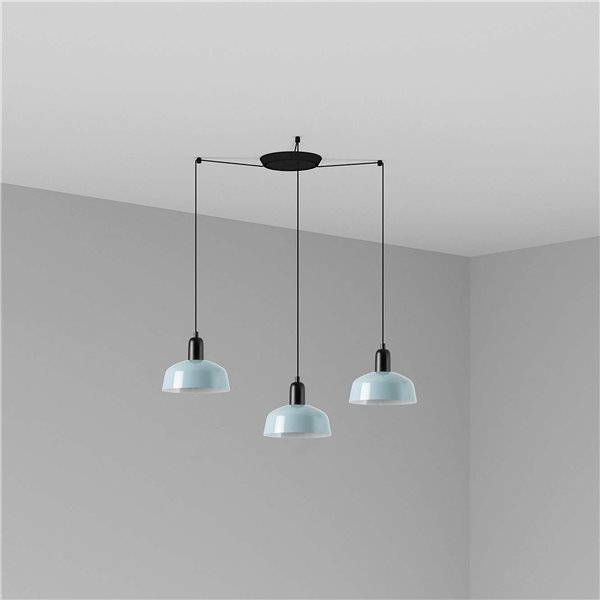 Lámpara combinada colgante FARO 20340-142-3L TATAWIN Metal S Gris azulado