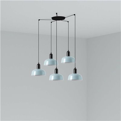 Lámpara combinada colgante FARO 20340-142-5L TATAWIN Metal S Gris azulado