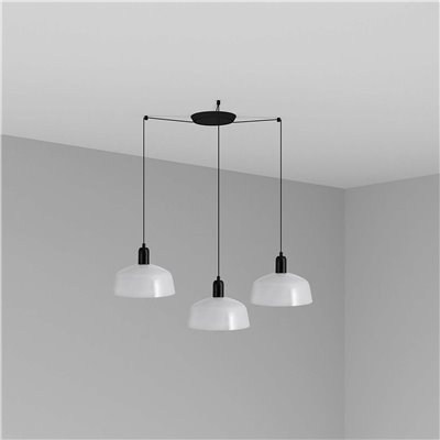 Lámpara combinada colgante FARO 20340-145-3L TATAWIN Metal M Blanco