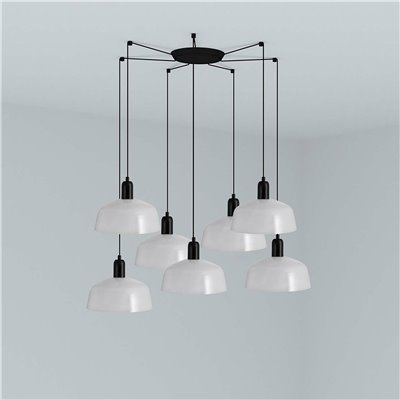 Lámpara combinada colgante FARO 20340-145-7L TATAWIN Metal M Blanco