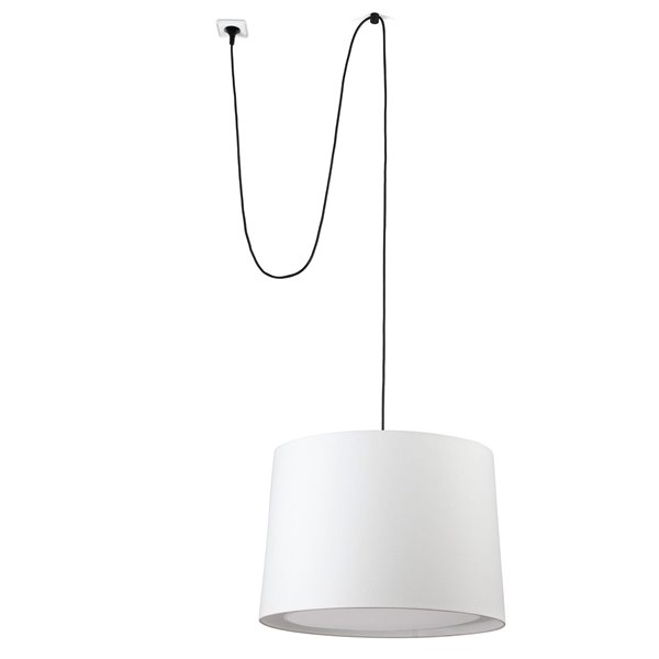 Luminaría colgante 5m cable FARO Barcelona CONGA 68604-54 Blanca