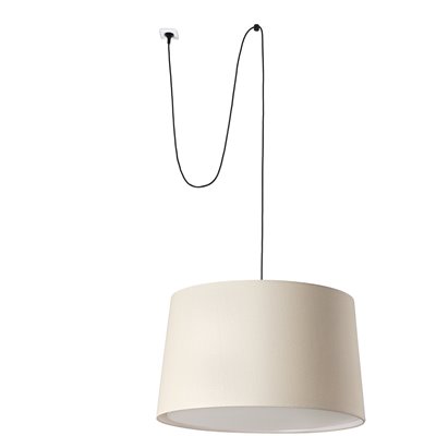 Luminaría colgante 5m cable FARO Barcelona WINDSOR 700 64331-153 Lino