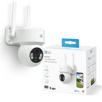 Cámara exterior WIFI FHD 360º IP65 GARZA SMART HOME 401344C
