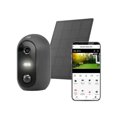 Cámara exterior WIFI SOLAR IP54 GARZA SMART HOME DALIA 200 401330C