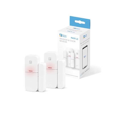 Pack de 2 unidades sensor de puerta y ventanas WIFI GARZA SMART HOME 401285G