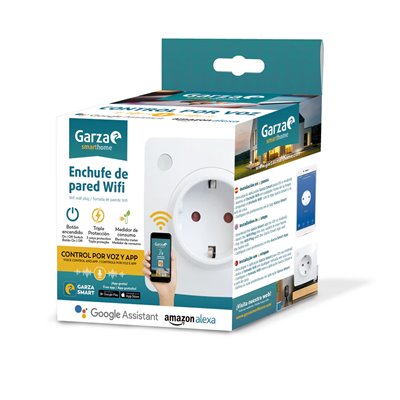 Enchufe de pared inteligente WIFI GARZA SMART HOME 401268