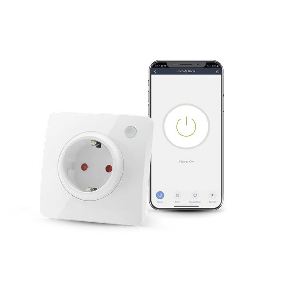 Enchufe de pared inteligente WIFI GARZA SMART HOME 401268