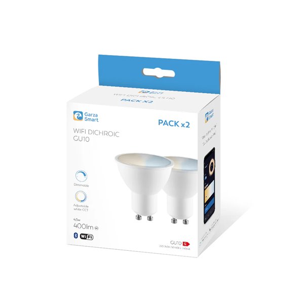 Pack 2 bombillas Led GU10 WIFI GARZA SMART HOME 480061A 4,5W GU10 