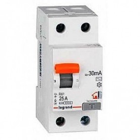 Interruptor Diferencial Superinmunizado Legrand 402059 RX3 para vivienda 2 polos 25 A 30ma 