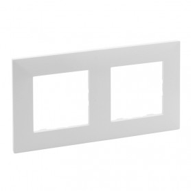 Marco 2 elementos Legrand 864172 serie Niloe Step Blanco Mate