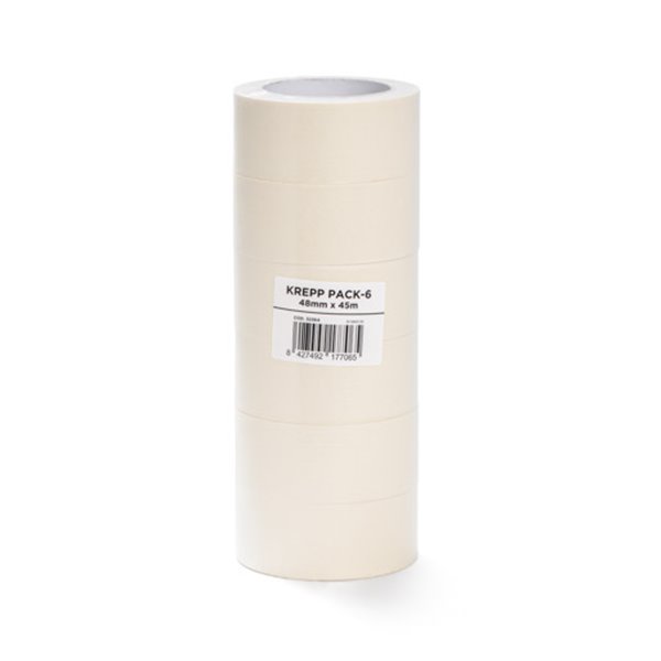 Pack cinta de enmascarar 48mmx45m KREPP MIARCO 35799 paquete 6 unidades