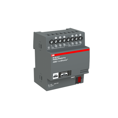 Actuador calefacción DIN 6 canales 230V Niessen Free@home HA-M-0.6.1