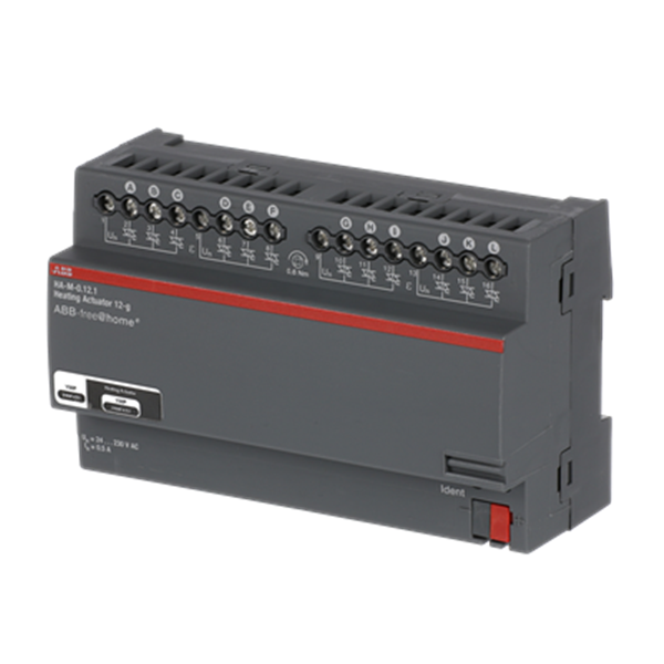 Actuador calefacción DIN 12 canales 230V Niessen Free@home HA-M-0.12.1