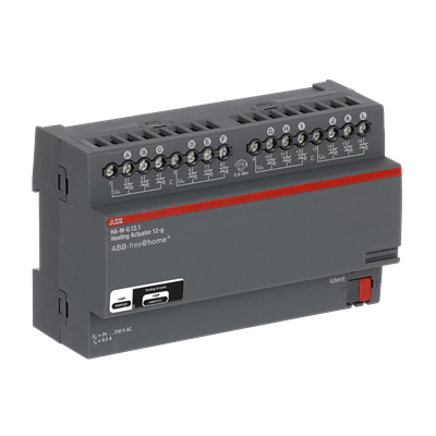 Actuador calefacción DIN 12 canales 230V Niessen Free@home HA-M-0.12.1