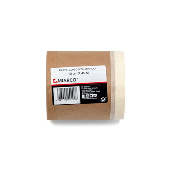 Papel con cinta 10cmx20m MIARCO 31645