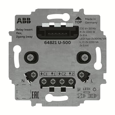 Actuador FLEX 2 canales Sky Free@home NIESSEN 64821 U-500