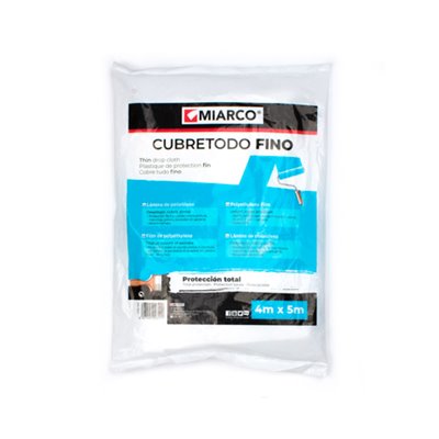 Plastico Fino Virgen cubretodo 4mx5m MIARCO 311