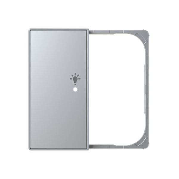 Tapa 2 canales izdo sensor simbolo luz Sky Free@home NIESSEN SRL-2-L-85PL Plata