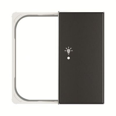 Tapa 2 canales dcho sensor simbolo luz Sky Free@home NIESSEN SRL-2-R-85NS Negro