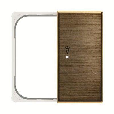 Tapa 2 canales dcho sensor simbolo luz Sky Free@home NIESSEN SRL-2-R-85OE Oro envejecido