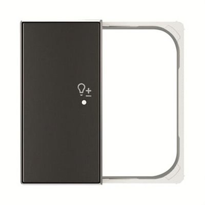 Tapa 2 canales izdo sensor regulador Sky Free@home NIESSEN SRD-2-L-85NS Negro