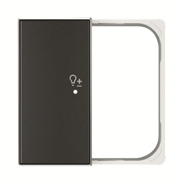 Tapa 2 canales izdo sensor regulador Sky Free@home NIESSEN SRD-2-L-85NS Negro