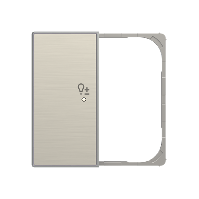 Tapa 2 canales izdo sensor regulador Sky Free@home NIESSEN SRD-2-L-85AI Acero inox