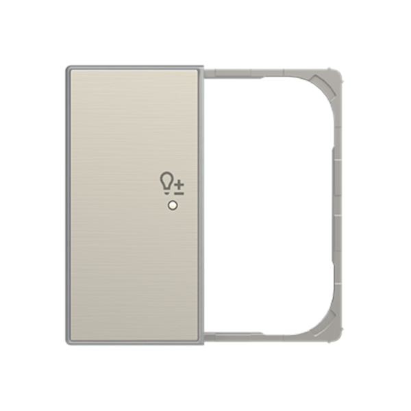 Tapa 2 canales izdo sensor regulador Sky Free@home NIESSEN SRD-2-L-85AI Acero inox