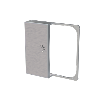 Tapa 2 canales izdo sensor regulador Sky Free@home NIESSEN SRD-2-L-85AI Acero inox