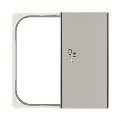 Tapa 2 canales dcho sensor regulador Sky Free@home NIESSEN SRD-2-R-85PL Plata 