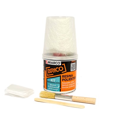 Kit reparación masilla de poliéster 0,25 Kg MIARCO 10733 