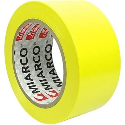 Cinta señalizacion PVC adhesiva MIARCO 29933 Amarillo 100mmx33m