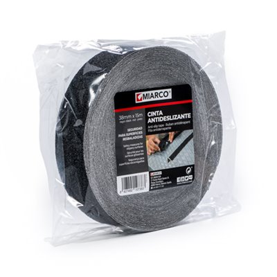 Cinta antideslizante 38mmx15m MIARCO 10738 Negro
