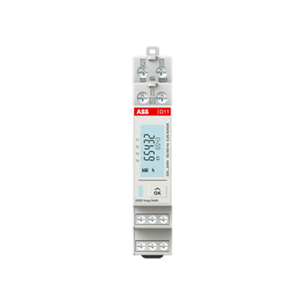 Contador de energia digital ABB D11 15 40A Modbus 1 Mod 2CMA241675R1000