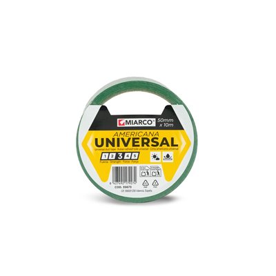 Cinta Americana universal MIARCO 35673 Verde 50mmx10m