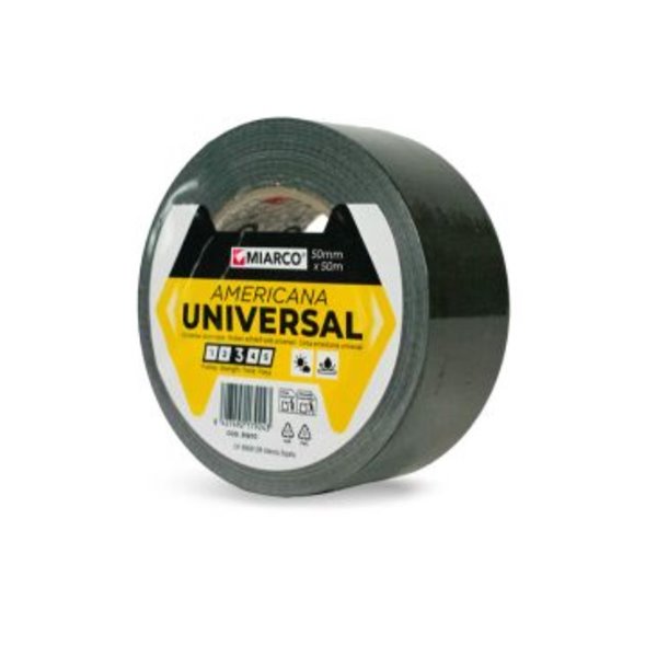Cinta Americana universal MIARCO 35667 Negro 50mmx30m