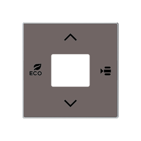 Tapa Termostato Fan Coil Sky Free@home NIESSEN CP-RTC-FC-85TP Taupé
