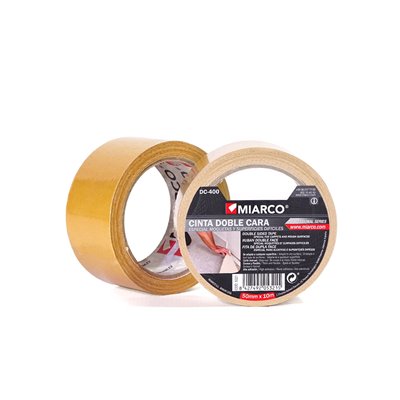 Cinta doble cara MOQUETA Permanente DC-400 Tejido/MP2214 25mmx50m MIARCO 966