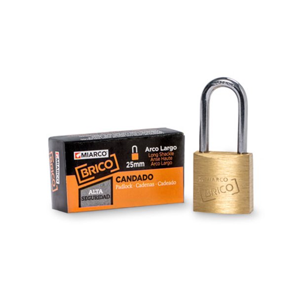 Candado arco AL-25 largo 25mm MIARCO 10959